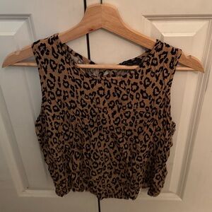 Banana Republic Animal Print Tank Top